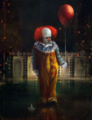 It' clown by Ourlak...he has ruined stormy days a red balloons for me ...