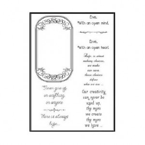 Sentimentally Yours Clear Stamp Set - Words of Inspiration Collection