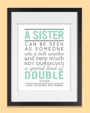 Personalized Gift for Sister 8x10 Sisters Quote by papermintsshop, $25 ...