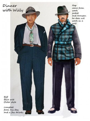 Biff and Happy | Costume rendering for Death of a Salesman at South ...