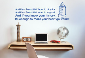 Home Everton FC Grand Old Team Song Wall Sticker