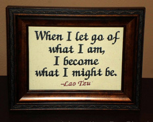Lao Tzu Quote Encouragement gift Ch inese philosophy 5x7 Framed ...