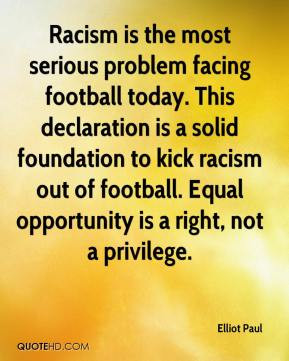 Elliot Paul - Racism is the most serious problem facing football today ...
