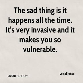 Leisel Jones - The sad thing is it happens all the time. It's very ...