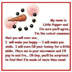 popcorn snowman poem more christmas crafts christmas cheer snowman ...