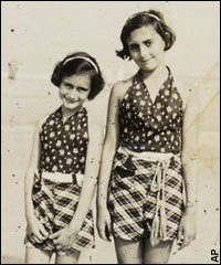 Anne and Margot Frank on holiday.