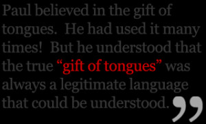 Speaking in Tongues Quote