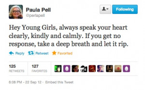 Paula Pell. Some truly great advice.