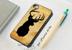 head deer wood - design case for iPhone