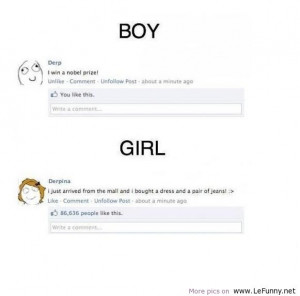 ... .netFacebook status – Boy vs Girl | Funny Pictures | Funny Quotes