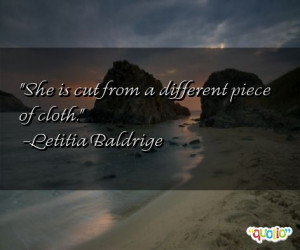 ... piece of cloth letitia baldrige 56 people 100 % like this quote do
