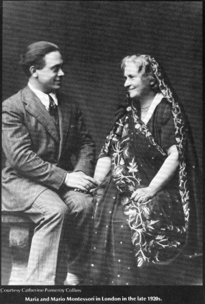 ... to note that Maria Montessori is wearing a sari. in the 1920's - BRY