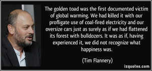 The golden toad was the first documented victim of global warming. We ...