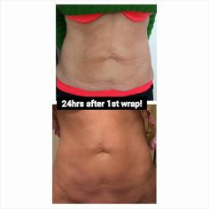 100lbs and was battling the loose skin problem. ONE It Works body wrap ...