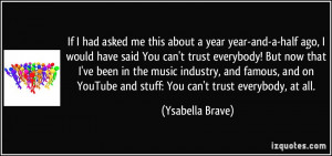 Famous Youtuber Quotes More ysabella brave quotes