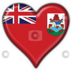 button flag heart shape stock photo, Bermuda button flag heart shape ...