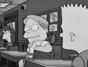 ... love, impossible, love, quote, simpsons, simpsons quotes, the simpsons