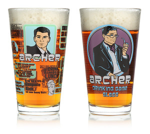 ... about Official Fx STERLING ARCHER ISIS DRINKING GAME Pint Beer GLASS