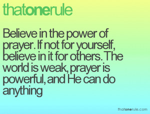 Prayer Quotes Power Need