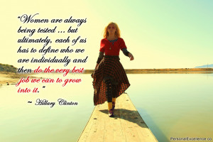 Inspirational Quote: “Women are always being tested … but ...