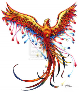 phoenix tattoo design by icarosteel