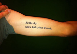 Serif Quote Tattoo
