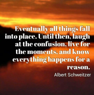Eventually all things fall into place...