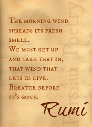 Rumi Quote, Persian Poet