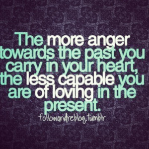 Anger hurts.