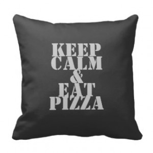 Keep Calm &...' Quote Pillow