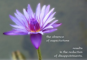 The Absence of expectations results in the reduction of ...