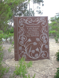 beside the serpent path with a quote from paradise lost