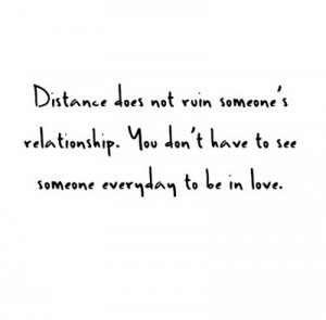 Distance is not for the fearful, its for the bold