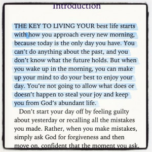 Your Best Life Begins Each Morning by Joel Osteen