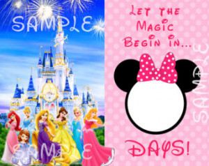 Disney Countdown Printable, Countdo wn to Disney Vacation, Disney ...