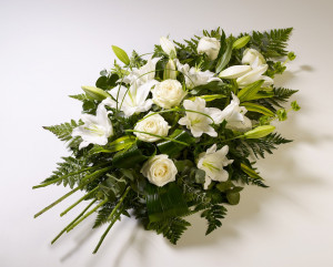 ... flowers with crystal cross,sympathy flowers funeral,sympathy flowers
