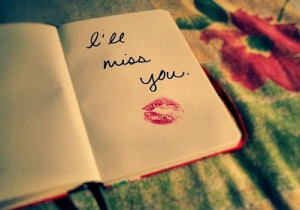 book, goodbye, kiss, lipstick, love, miss you, sad