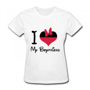 ... love my boyfriend Classic Quote Shirts for Woman(China (Mainland