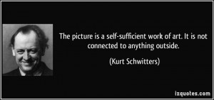 The picture is a self-sufficient work of art. It is not connected to ...