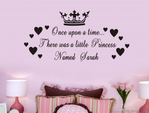... princess bedroom decoration for baby girls room Wall stickers quotes