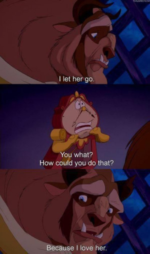 cries* Beauty and the Beast --- I got so choked up on this part... .