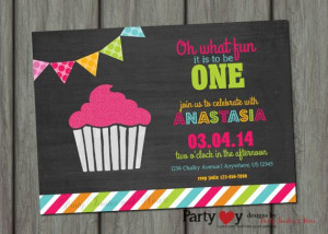 ... www.etsy.com/listing/178791565/cupcake-birthday-invitation-chalkboard