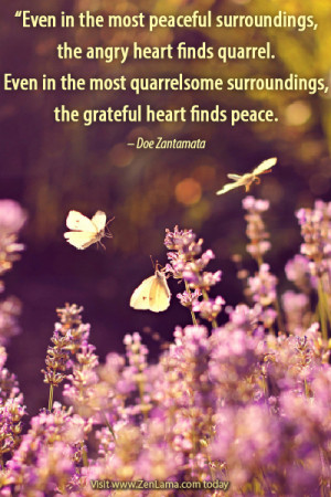 Even in the most peaceful surroundings, the angry heart finds quarrel.