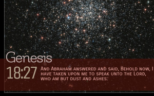 Bible Quote Genesis 18 27 Inspirational Hubble Space Telescope Image