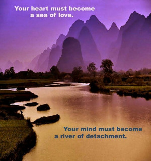 Love & detachment....and so it is..the care and keeping of my tender ...