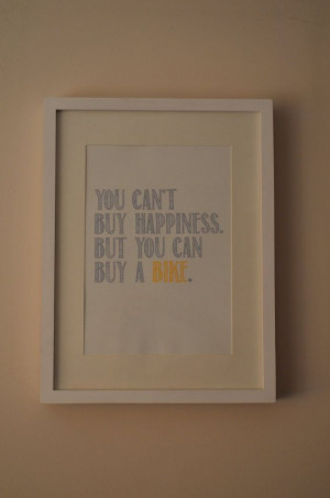 You Can Ride A Bike Quote Typography Art Print. Love this!