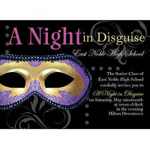 Midnight Masquerade Personalized Invitations