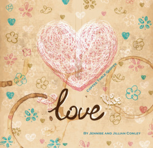 Love Coffee Table Quotes (Scribble Heart)