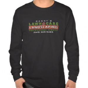 Lawn Care & Landscaping Business Black Shirt Logo