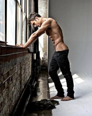 Thoughtful pose... Very nice bum!